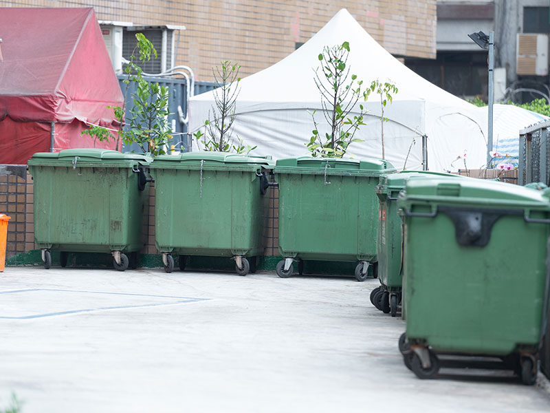 dumpster pad cleaning