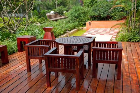 Outdoor furniture cleaning